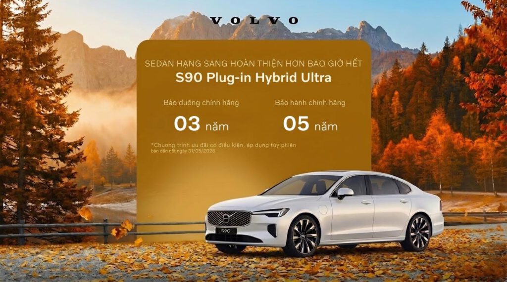 Volvo S90 Plug-in Hybrid 2026 khuyến mãi mới nhất